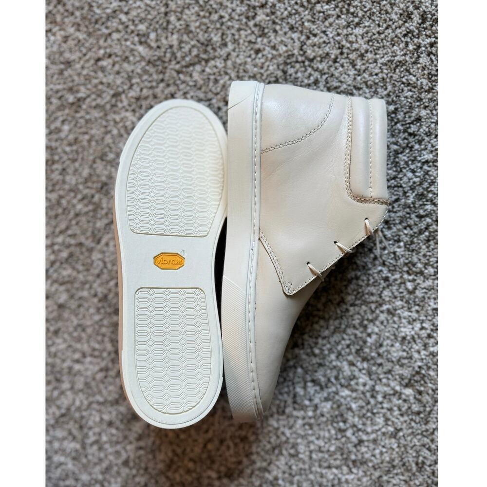 Nisolo Men’s Cortez High Top Sneakers Size - 11.5 - New -  Bone Color